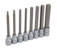 Neilsen CT1275 8pc 1/2in.Dr Hex Bit Set - Sizes : 5, 6, 7, 8, 10, 12, 14, 17mm | 140mm Long