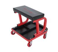 Neilsen CT1305 Mechanics Trolley Seat with Tool Tray, Swivel Castors, and Oil-Resistant Vinyl Covered Seat - 150kg Capacity
