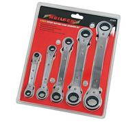 Neilsen CT1624 5 Piece Offset Ratchet Ring Spanner Set, Silver