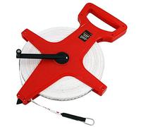 Neilsen CT1753-100m Tape Measure: 330ft Fibreglass Blade with Rapid Rewind Handle