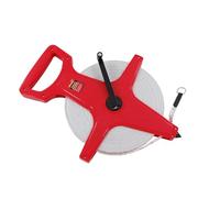 Neilsen CT1753-100m Tape Measure: 330ft Fibreglass Blade with Rapid Rewind Handle