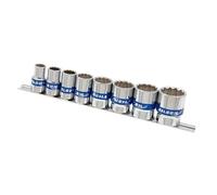 Sockets Deep 1/2in. Drive 8pc (Whitworth Bsw - Crv) On Rail Hanger