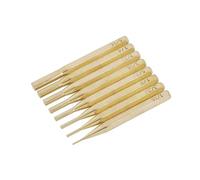 Neilsen CT1790-8pc Brass Pin Punch Set with Sizes 1/16in to 5/16in for Metalworking and Mechanical Applications