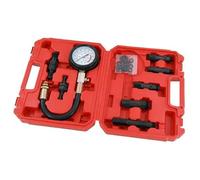 Neilsen CT1865 - Petrol Engine Compression Test Kit with Dual Scale Gauge and Thread Adaptors M10 | M12 | M14 | M18 for Deep Seated Spark Plug Ports