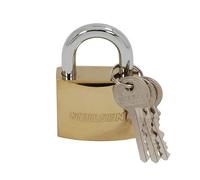 Neilsen CT2088 50mm Heavy Duty Electroplated Padlock - 3 Keys Included, Secure and Durable, Ideal for Gates, Lockers, and Storage
