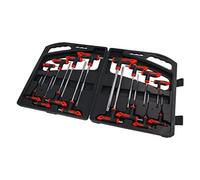 neilsen CT2221 T Handle Ball Point Hex and Star Driver Set - Black (16-Piece)