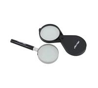 Neilsen CT2354 2pc Magnifying Glass Set - 60mm Diameter Lenses - Ideal for Reading, Hobbies, Crafts, Inspection and Detailed Work
