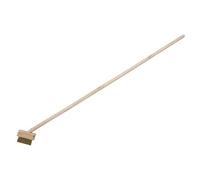 Neilsen CT2966 Block Paving/Patios Wire Brush - 1.4 Meter Copper-Plated Wire Brush with Wooden Handle, Ideal for Removing Weeds, Moss, and Debris from Patios and Block Paving