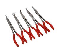 Neilsen CT3007 3007 5 Piece 11" Long Reach Pliers Set, Red