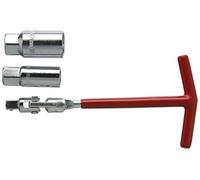 Neilsen CT3063 3-Piece 3/8" Drive Spark Plug Socket Set - 16mm & 21mm Sockets with T-Handle & Universal Joint for Cars, Trucks, Motorcycles, Lawn Mowers, and Outdoor Power Equipment