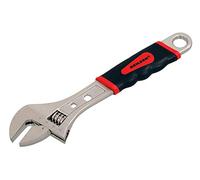 Neilsen CT3117-10in / 250mm Adjustable Spanner with Measurement Jaw, Hex Torque Holes and Soft Grip TPR Handle