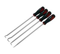 Neilsen CT3309 4pc Hook and Pick Set Extra Long 90 Degree Hook 90 Degree Pick Goose Neck Pick Straight Pick