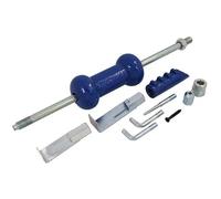 Neilsen CT3526 9pc Dent Puller Slide Hammer Set - 5lb Dual Purpose Dent Removal and Bearing Extraction Tool with Puller Hooks, L-Shaped Puller and Steel Nose Cones