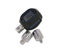 Neilsen CT3547 3pc Torque Adaptor Set 40-200Nm Range Electronic Digital Display 1/2in.Dr with 1/2in to 3/8in and 1/2in to 1/4in Adaptors
