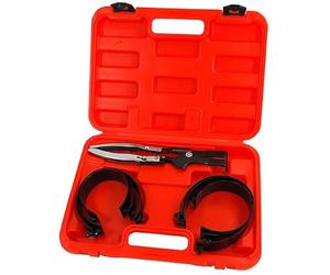 Neilsen CT3565 7pc PistonRing Compressor Set | 73-111mm Range | Ratchet Piston Ring Compressor Pliers with 6 Swivel Bands | for Piston Ring Installation