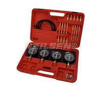 Neilsen Carburetor Synchronize Tool Kit - 4-Gauge Bank, 80mm Gauges, 4x750mm Hoses