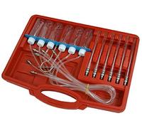 Neilsen CT3756 Diesel Injector Flow Meter for Common Rail Engines - 6 Injector Return Flow Test Kit with 105ml Bottles, 95ml Tubes, 650mm Hoses - Compatible with Bosch and Others