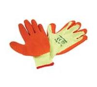 Neilsen CT3841-12 Pairs Crinkle Latex Work Gloves Orange Size 9 Large Breathable Palm Grip