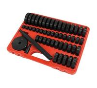 Neilsen CT3948-51pc Bearing Bushing and Seal Driver Set for 18-65mm Discs with Support Disc and Hex Key for Hydraulic Press or Hammer Use