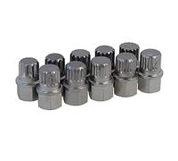 Neilsen CT3986 10pc Locking Wheel Nut Key Set compatible with VW VAG Vehicles with Multi Spline Bits ABC0-ABC9 10-21 Point Use with 17mm Wheel Nut Socket