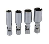 Spark Plug Socket Set 4pc 3/8" Drive Universal Joint (Genuine Neilsen CT4004)