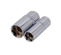 Neilsen CT4015 2Pc 1/2" Drive Magnetic Spark Plug Socket Set - 16mm & 21mm - Chrome Vanadium