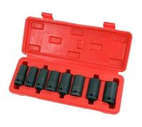 Neilsen 1/2" Drive Lug Nut Driver Wheel Lock Remover 8Pc Socket Set Thin Wall (Ct4021)
