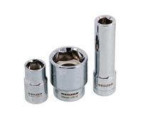 Neilsen CT4128 3pc 1/2in Dr Socket Set for Bosch Diesel Injector Pumps Chrome Vanadium Unique Profile for Diesel Injection Distributor Pumps Governing Pressure and Triangular Sockets