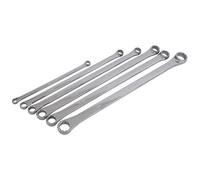 6PC Extra Long Metric Double Ring Aviation Spanner Set 8-24mm (Neilsen CT4158)