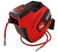 Neilsen CT4209 30m Automatic Air Hose Reel | Durable Polypropylene Case with 32m PVC Mesh Hose | Working Pressure : 250 psi | with Hose Stop and Retractor