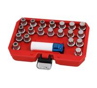 Neilsen CT4226 21pc Locking Wheel Nut Key Set with Tamper Proof Bits and 17mm Socket compatible with BMW & Mini