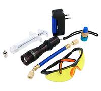 Neilsen CT4431 - UV Light Leak Detector Set with 3W LED UV Flashlight, Rechargeable Battery, Protective Glasses, Hose, Syringe, and Adaptor, for Air Conditioning Systems, Engines & Gearboxes