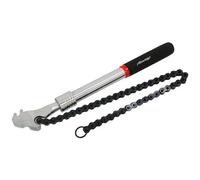 Neilsen CT4568 Heavy-Duty Extending Chain Wrench - Adjustable to 16/20/24 in (400/500/600mm) - for Pipes & Cylindrical Objects - Drop-Forged Alloy Steel