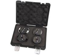 Neilsen Adjustable Oil Filter Wrench Set 4Pc Small & Large, Left & Right Handed (Ct4625)