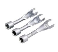 Neilsen CT4637 3pc 1/2" Dr Fuel Injector Line Socket Set | 1/2in drive, 12-point design, 119mm deep, 14mm 17mm 19mm sockets, CR-MO,Compatible with BMW,Compatible with Mercedes