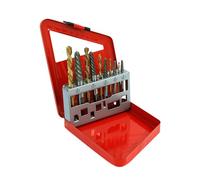 10PC EASY OUT SCREW EXTRACTOR SET WITH LEFT HAND DRILL BITS BROKEN BOLTS
