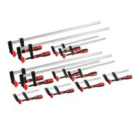 F Clamps 12pc Woodworking bar Clamps Set 4 x 6" 150mm 4 x 12", 300mm 4 x 24" 600mm Wood clamp Quick Slide Heavy Duty
