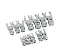 Neilsen CT5478 12pc 3/8in Drive Crowfoot Wrench Set - 8mm to 19mm with 200-Degree Flexible Head