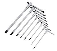 Neilsen CT5613 8pc Sliding T-Handle Hex Wrench Set - Size: 2-10mm | Chrome Vanadium Steel | Chamfered Edges | Mechanic's Foam Tray