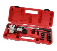 Neilsen CT5872 - 7pc Brake Line Flaring Tool Kit - For 3/16in to 3/8in Pipes - Inside & Outside Flaring - For Copper, Brass, Aluminium & Steel Tubes