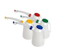 Neilsen CT5922 4pc Oil Jug Set - 5 Litre Capacity, Colour-Coded Dust Caps, Removable Spout - Ideal for Engine Oil, Brake Fluid, and Non-Acidic Fluids
