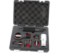 Neilsen CT5925 8pc Hydraulic Nut Splitter Set - 10 Tonnes Ram, Fully Threaded Body, 3/8in to 1in Splitter Bodies with Storage Case & Threaded Attachment Sleeve