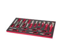 Neilsen CT6078 20pc Extreme Leverage Plier Set Drop Forged Carbon Steel Soft Grip Handles Mini Slip Joint Water Pump Long Reach Combination Long Nose Diagonal End Cutting Pliers