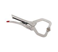 Neilsen CT6101 11" Self-Adjusting Locking Long Reach C-Clamp with Swivel Pads - Adjustable Jaw for Secure Grip, Zinc-Plated Steel for Longer Durability