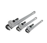 Neilsen CT6116 3pc Aluminium Pipe Wrench Set - Includes 10in, 12in, and 18in Wrenches