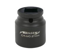 Neilsen CT6486 1/2in Dr Chrome-Molybdenum Impact Socket 27mm - 6 Point Single Hex, Height 42mm