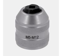Neilsen CT6583 Adjustable Tap Chuck Socket 1/4" Drive | Multi-Screw Tap Adapter | Compatible with M5 to M12 Screws