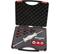 Neilsen CT6683 10pcs Slide Hammer Set - Adaptors with Internal M12 Thread | 290mm Long Hammer Rod | Stable Extractor for Shafts, Bearings and Gears Disassembly