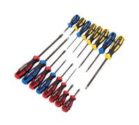 Neilsen CT6815 16pc Diamond Tipped Screwdriver Set - Slotted, Phillips & Pozi - Precision Hand Tools for DIY, Household & Professional Use