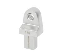 Neilsen CT7148 Push Fit Bit Holder for 1/4in Bits with Locking Pin | Finish: Chrome Plated | 9 x 12mm Drive Size | Compatible with CT7145